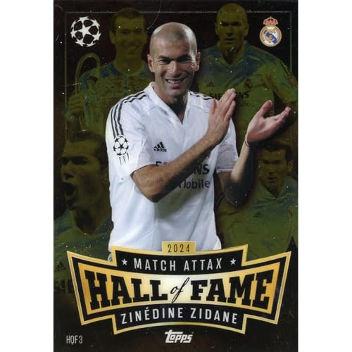Match Attax Champions League 2024/2025 - Trading Cards Fußballkarten Einzel Sammelkarten (Hof 3 - Zinedine Zidane - Hall of Fame Chrome) von collect-it.de MY HOME OF CARDS + TOYS