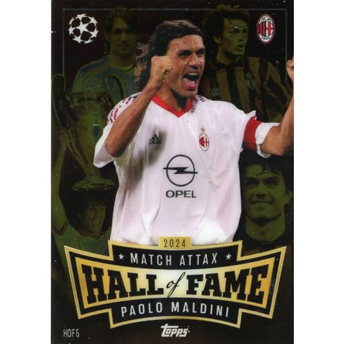 Match Attax Champions League 2024/2025 - Trading Cards Fußballkarten Einzel Sammelkarten (Hof 5 - Paolo Maldini - Hall of Fame Chrome) von collect-it.de MY HOME OF CARDS + TOYS