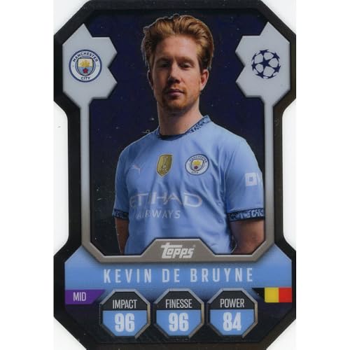 Match Attax Champions League 2024/2025 - Trading Cards Fußballkarten Einzel Sammelkarten (SH1 - Kevin de Bruyne - Chrome Shield) von collect-it.de MY HOME OF CARDS + TOYS