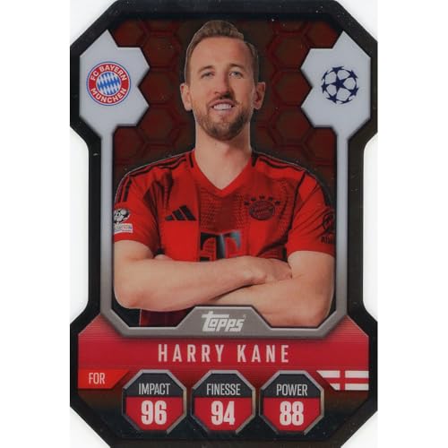 Match Attax Champions League 2024/2025 - Trading Cards Fußballkarten Einzel Sammelkarten (SH11 - Harry Kane - Chrome Shield) von collect-it.de MY HOME OF CARDS + TOYS