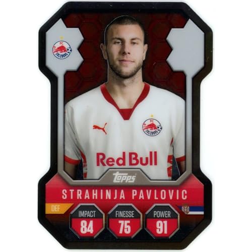 Match Attax Champions League 2024/2025 - Trading Cards Fußballkarten Einzel Sammelkarten (SH18 - Strahinja Pavlovic - Chrome Shield) von collect-it.de MY HOME OF CARDS + TOYS