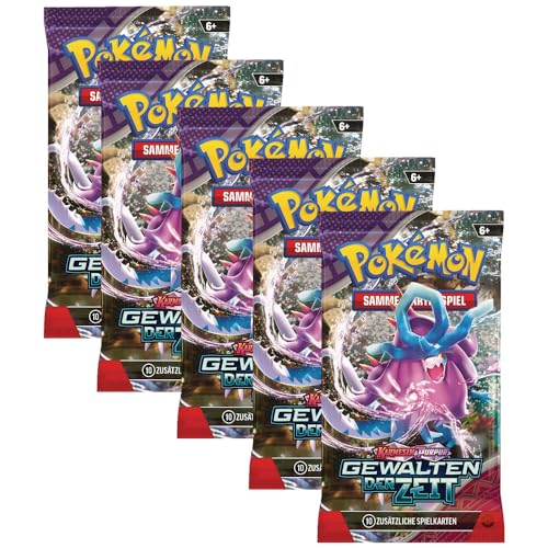 Pokemon KP05 Gewalten der Zeit - 5 Booster - Deutsch + 40 Exklusive Collect-it.de Hüllen Pokemon KP05 Gewalten der Zeit - 5 Booster - Deutsch + 40 Exklusive Collect-it.de Hüllen von collect-it.de MY HOME OF CARDS + TOYS