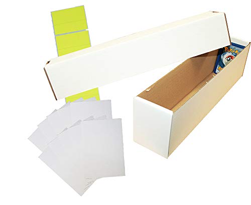 Riesen Deck-Box - Aufbewahrung (weiß) für ca 1000 Karten Aller TCG Größen + 10 Kartentrenner für (Yugioh, Magic etc.) von collect-it.de MY HOME OF CARDS + TOYS