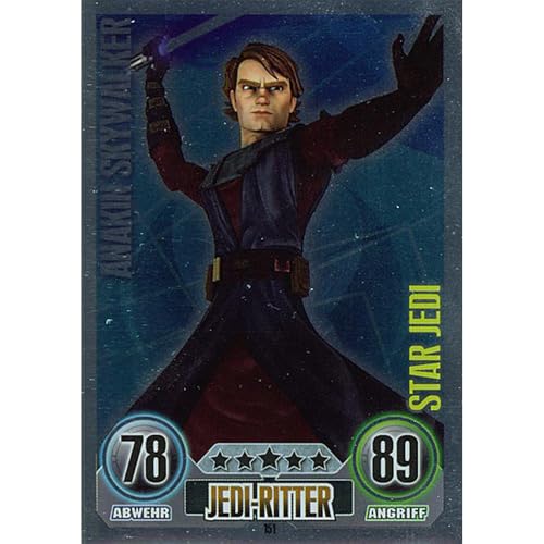 Topps Force Attax Star Wars - Serie 1 Trading Cards Sammel Karten (151 - Anakin Skywalker - Jedi-Ritter - Star-Karte) von collect-it.de MY HOME OF CARDS + TOYS