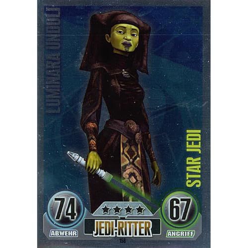 Topps Force Attax Star Wars - Serie 1 Trading Cards Sammel Karten (158 - LUMINARA UNDULI - Jedi-Ritter - Star-Karte) von collect-it.de MY HOME OF CARDS + TOYS