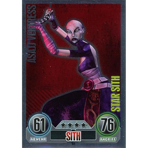 Topps Force Attax Star Wars - Serie 1 Trading Cards Sammel Karten (164 - ASAJJ VENTRESS - Sith - Star-Karte) von collect-it.de MY HOME OF CARDS + TOYS