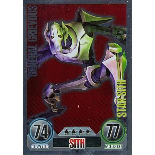Topps Force Attax Star Wars - Serie 1 Trading Cards Sammel Karten (165 - General Grievous - Sith - Star-Karte) von collect-it.de MY HOME OF CARDS + TOYS