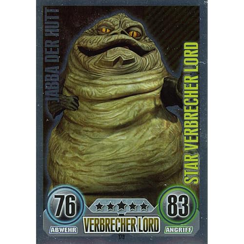 Topps Force Attax Star Wars - Serie 1 Trading Cards Sammel Karten (170 - Jabba DER Hutt - Verbrecher Lord - Star-Karte) von collect-it.de MY HOME OF CARDS + TOYS
