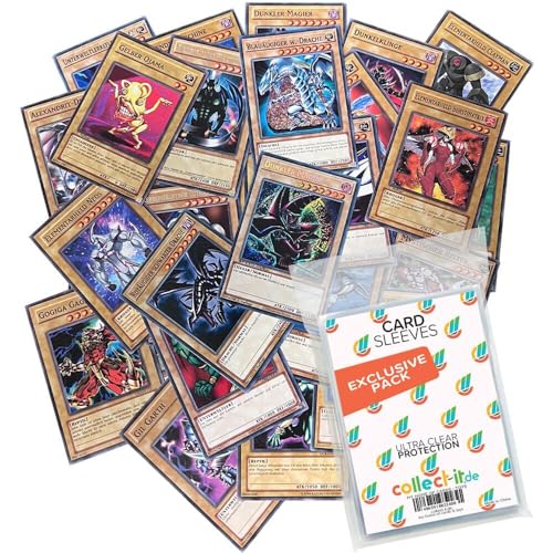 Yu-Gi-Oh! 30 Verschiedene Normale Monster - Deutsch + 40 Exklusive Collect-it.de Hüllen von collect-it.de MY HOME OF CARDS + TOYS