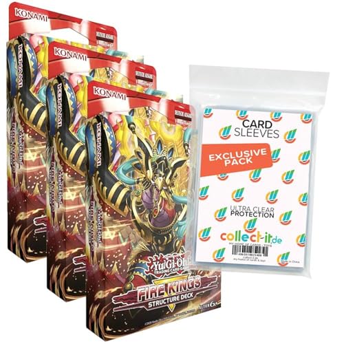 Yu-Gi-Oh! Revamped: Fire Kings - 3 Decks - Deutsch + 40 Exklusive Collect-it.de Hüllen Yu-Gi-Oh! Revamped: Fire Kings - 3 Decks - Deutsch + 40 Exklusive Collect-it.de Hüllen von collect-it.de MY HOME OF CARDS + TOYS