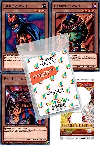 Yu-Gi-Oh Karten-Bundles + Exklusive Collect-it.de Hüllen (Clown + 1 Booster) von collect-it.de MY HOME OF CARDS + TOYS