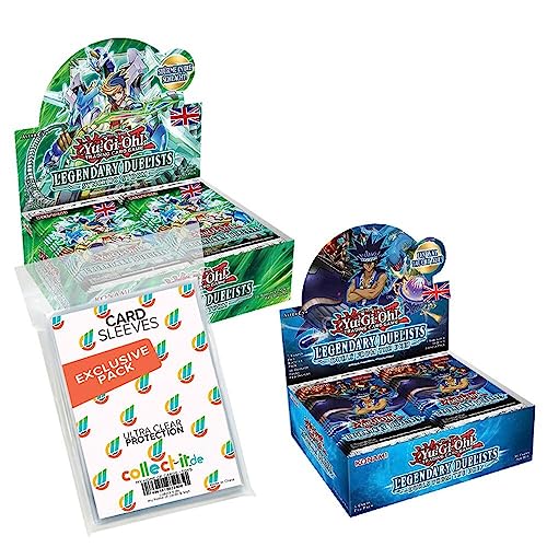 Yugioh - Legendary Duelist: Synchro Storm + Duels from The Deep - Super Sale - Englisch - 1. Auflage + 100 Exklusive Collect-it.de Hüllen von collect-it.de MY HOME OF CARDS + TOYS