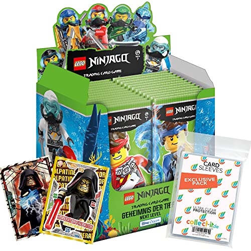 collect-it.de MY HOME OF CARDS + TOYS Exklusive Aufbewahrungshüllen im Bundle mit Blue Ocean - Lego Ninjago 7 Next Level Trading Cards (1 Display) von collect-it.de MY HOME OF CARDS + TOYS