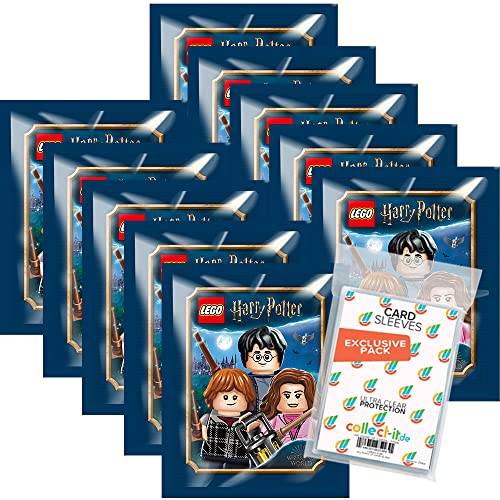 collect-it.de MY HOME OF CARDS + TOYS Exklusive Aufbewahrungshüllen im Bundle mit Lego Harry Potter - Reise in die Zauberwelt - Sammelsticker - 10 Tüten von collect-it.de MY HOME OF CARDS + TOYS