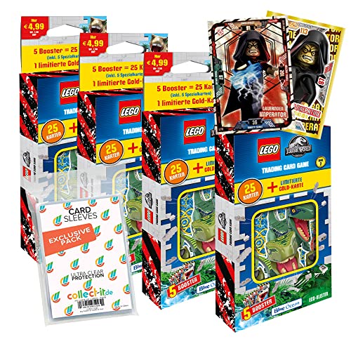 collect-it.de MY HOME OF CARDS + TOYS Exklusive Aufbewahrungshüllen im Bundle mit Lego Jurassic World - Serie 2 - Alle verschiedenen Blister + 2 Limitierte Star Wars Karten von collect-it.de MY HOME OF CARDS + TOYS