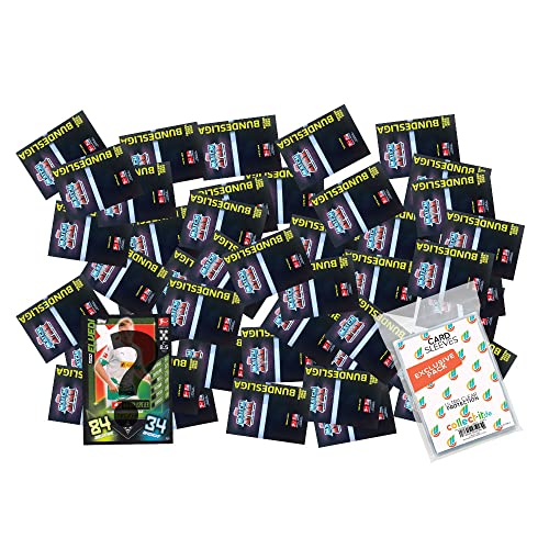 collect-it.de MY HOME OF CARDS + TOYS Exklusive Aufbewahrungshüllen im Bundle mit Topps Match Attax 2022/23-100 Verschiedene, zufällige Karten + 1 seltene Nationalspieler Karte von collect-it.de MY HOME OF CARDS + TOYS