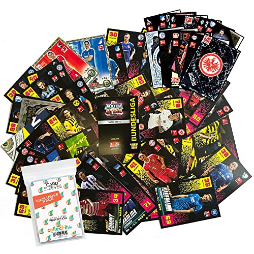 collect-it.de MY HOME OF CARDS + TOYS Exklusive Sleeves im Bundle mit Topps Match Attax 2022/23-100 Verschiedene, zufällige Karten inkl. Sonderkarten von collect-it.de MY HOME OF CARDS + TOYS