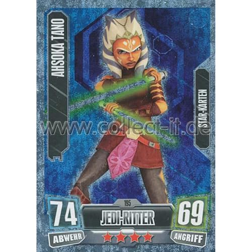 collect-it.de MY HOME OF CARDS + TOYS FA2-195 - Ahsoka Tano - Jedi-Ritter - Die Republik - Star-Karte - Serie 2 (2011) von collect-it.de MY HOME OF CARDS + TOYS