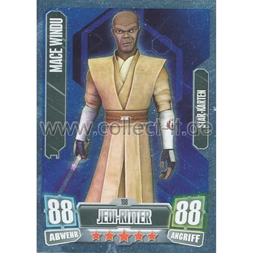 collect-it.de MY HOME OF CARDS + TOYS FA2-198 - MACE WINDU - Jedi-Ritter - Die Republik - Star-Karte - Serie 2 (2011) von collect-it.de MY HOME OF CARDS + TOYS