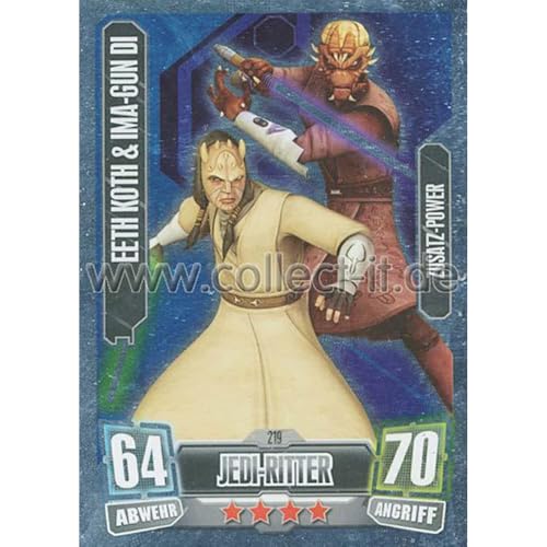 collect-it.de MY HOME OF CARDS + TOYS FA2-219 - EETH KOTH & IMA-Gun DI - Jedi-Ritter - Die Republik - Zusatz-Power - Serie 2 (2011) von collect-it.de MY HOME OF CARDS + TOYS