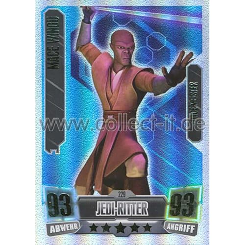 collect-it.de MY HOME OF CARDS + TOYS FA2-229 - MACE WINDU - Jedi-Ritter - Die Republik - Force Meister - Serie 2 (2011) von collect-it.de MY HOME OF CARDS + TOYS