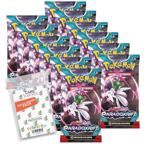 collect-it.de MY HOME OF CARDS + TOYS Pokemon KP04 Paradoxrift - 12 Booster - Deutsch + 40 Exklusive Sleeves von collect-it.de MY HOME OF CARDS + TOYS