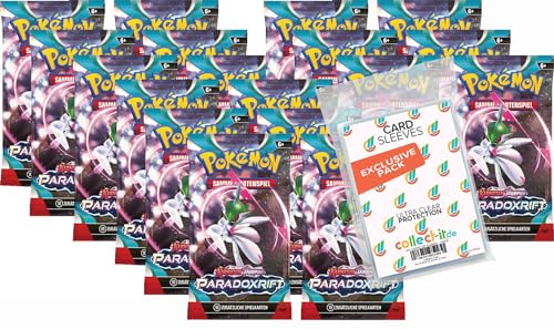 collect-it.de MY HOME OF CARDS + TOYS Pokemon KP04 Paradoxrift - 18 Booster - Deutsch + 40 Exklusive Sleeves von collect-it.de MY HOME OF CARDS + TOYS