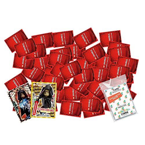 collect-it.de MY HOME OF CARDS + TOYS exklusive Aufbewahrungshüllen im Bundle mit Blue Ocean LEGO Ninjago 7 NEXT LEVEL Trading Cards - 50 verschiedene, zufällige Karten + 3 Limitierte Star Wars Karten von collect-it.de MY HOME OF CARDS + TOYS
