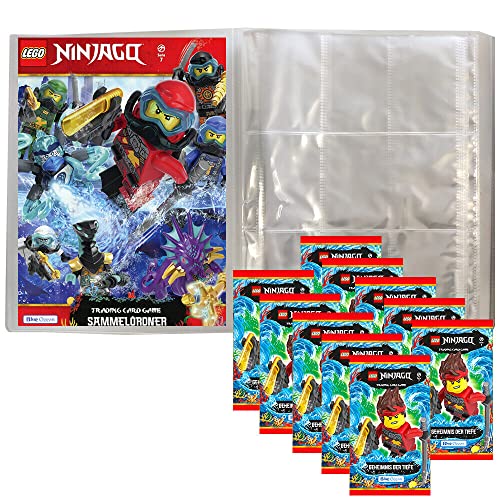 collect-it Lego Ninjago - Serie 7 Trading Cards - Bundel mit 1 Leere Sammelmappe + 10 Booster und 40 Hüllen Sleeves von collect-it