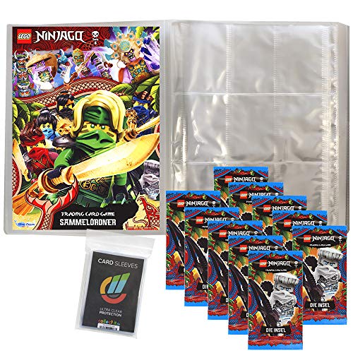 collect-it Ninjago - Serie 6 Trading Cards - 1 Leere Sammelmappe + 10 Booster Hüllen Sleeves - Deutsch von collect-it