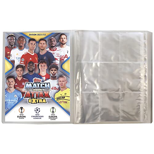 collect-it Topps Champions League EXTRA 2021/22 - Trading Cards - Bundel mit 1 Leere Sammelmappe und 40 Hüllen Sleeves von collect-it.de MY HOME OF CARDS + TOYS