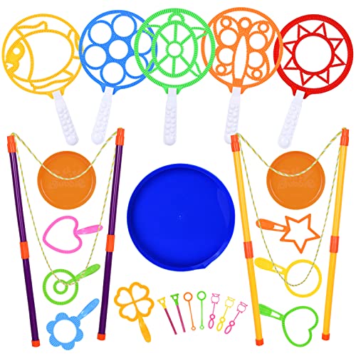 colmanda Seifenblasen Set für Kinder, 24 Stück Seifenblasen-Stab Riesenseifenblasen, Große Seifenblasenstäbe Spielzeug für Kindergeburtstag, Strand, Garten, Hochzeit colmanda Seifenblasen Set für Kinder, 24 Stück Seifenblasen-Stab Riesenseifenblasen, Große Seifenblasenstäbe Spielzeug für Kindergeburtstag, Strand, Garten, Hochzeit von colmanda