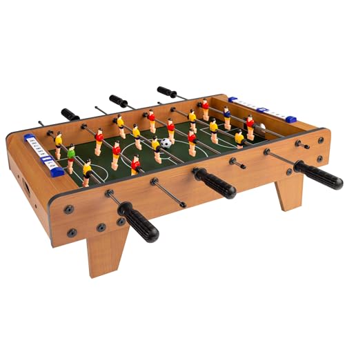 Color Baby 43310 Tischkicker aus Holz CBGames, 6 Jahre bis 99 Jahre, 60x30x20cm, 60x30x20 cm von COLORBABY