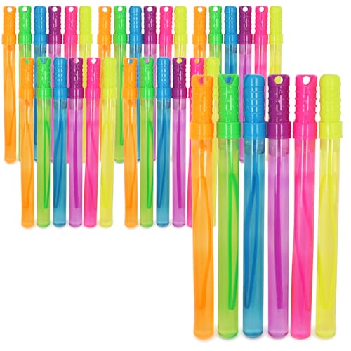 com-four® 36x Seifenblasen-Stab - Seifenblasenschwert - große Seifenblasen für Geburtstage, Gartenpartys und Hochzeiten - 34 cm (36 Stück - 34 cm) von com-four