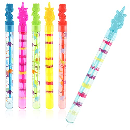 com-four® 6X Seifenblasen-Stab - Seifenblasenschwert - große Seifenblasen für Geburtstage und Hochzeiten [Auswahl variiert] (06 Stück - Farbauswahl variiert) von com-four