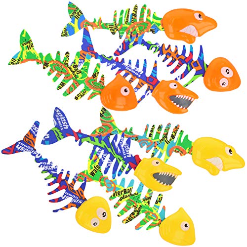 com-four® 8X Badespielzeug Fisch - Schwimmspielzeug für Kinder Schwimm-Fisch für Badewanne, Pool (08 Stück - Fische) von com-four