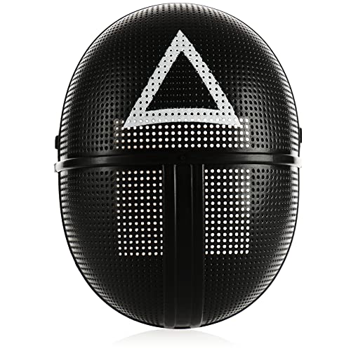 com-four® Maske - Korean Game Gesichtsmaske Dreieck - Kostüm-Accessoire zu Fasching oder Halloween - Motto-Party (1 Stück - Dreieck) von com-four