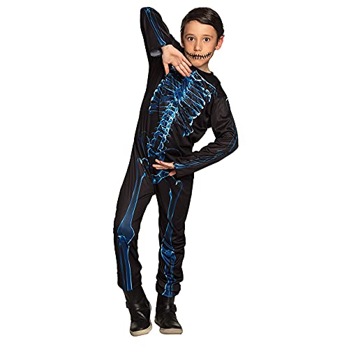 com-four® Skelett-Kostüm für Kinder - Halloween-Kostüm Mr. X-ray - Faschingskostüm für Kinder - Kostüm für Jungen und Mädchen - 116 cm (116cm) von com-four