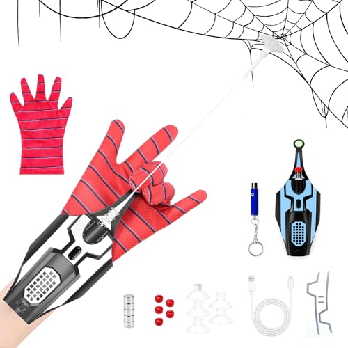 comeder Spider Web Shooter Toy 2.0 Upgrade, 2,5m Web Launcher Schnur-Schießspielzeug, Superhelden Rollenspiel für Männer und Jugendliche, Automatische Kabelwicklung, Ohne Verheddern (Leuchtender C) comeder Spider Web Shooter Toy 2.0 Upgrade, 2,5m Web Launcher Schnur-Schießspielzeug, Superhelden Rollenspiel für Männer und Jugendliche, Automatische Kabelwicklung, Ohne Verheddern (Leuchtender C) von comeder