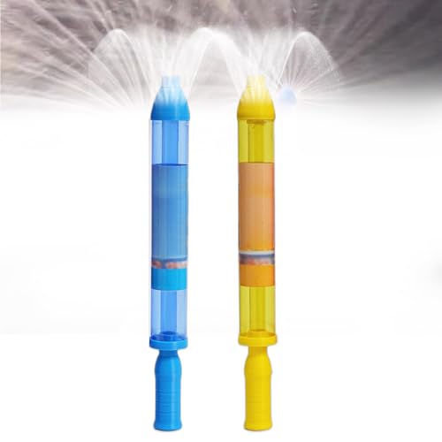 Wasserpistole Kinder, 2025 Neu Firework Style Water Spray Toy, Kreative Auszieh Wasserspritzpistole Feuerwerk Wasserspritzer Romantisches Wasserspielzeug für Outdoor Schwimmbad Strandparty (B+G) von comepew