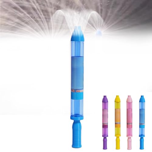 Wasserpistole Kinder, 2025 Neu Firework Style Water Spray Toy, Kreative Auszieh Wasserspritzpistole Feuerwerk Wasserspritzer Romantisches Wasserspielzeug für Outdoor Schwimmbad Strandparty (Blau) von comepew