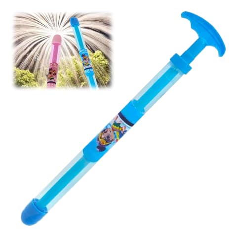 Wasserpistole Kinder, 2025 Neu Firework Style Water Spray Toy, Kreative Auszieh Wasserspritzpistole Feuerwerk Wasserspritzer Romantisches Wasserspielzeug für Outdoor Schwimmbad Strandparty (Blau) von comepew