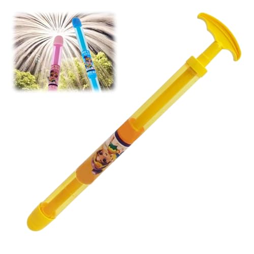 Wasserpistole Kinder, 2025 Neu Firework Style Water Spray Toy, Kreative Auszieh Wasserspritzpistole Feuerwerk Wasserspritzer Romantisches Wasserspielzeug für Outdoor Schwimmbad Strandparty (Gelb) von comepew