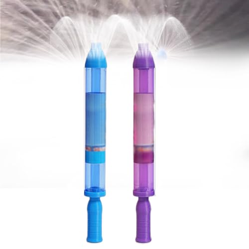 Wasserpistole Kinder, 2025 Neu Firework Style Water Spray Toy, Kreative Auszieh Wasserspritzpistole Feuerwerk Wasserspritzer Romantisches Wasserspielzeug für Outdoor Schwimmbad Strandparty (L+B) von comepew