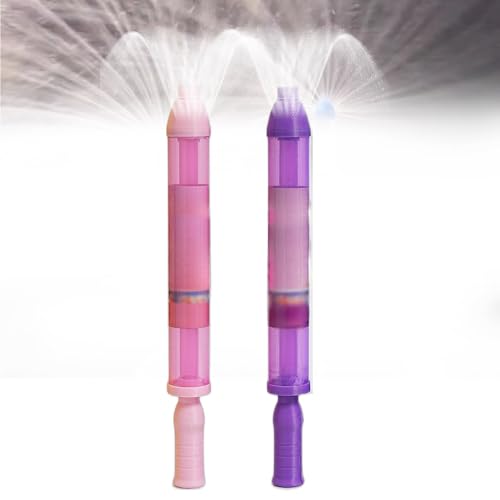 Wasserpistole Kinder, 2025 Neu Firework Style Water Spray Toy, Kreative Auszieh Wasserspritzpistole Feuerwerk Wasserspritzer Romantisches Wasserspielzeug für Outdoor Schwimmbad Strandparty (L+R) von comepew