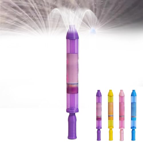 Wasserpistole Kinder, 2025 Neu Firework Style Water Spray Toy, Kreative Auszieh Wasserspritzpistole Feuerwerk Wasserspritzer Romantisches Wasserspielzeug für Outdoor Schwimmbad Strandparty (Lila) von comepew