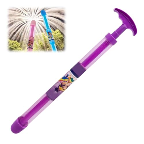Wasserpistole Kinder, 2025 Neu Firework Style Water Spray Toy, Kreative Auszieh Wasserspritzpistole Feuerwerk Wasserspritzer Romantisches Wasserspielzeug für Outdoor Schwimmbad Strandparty (Lila) von comepew