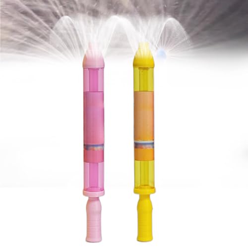 Wasserpistole Kinder, 2025 Neu Firework Style Water Spray Toy, Kreative Auszieh Wasserspritzpistole Feuerwerk Wasserspritzer Romantisches Wasserspielzeug für Outdoor Schwimmbad Strandparty (R+G) von comepew