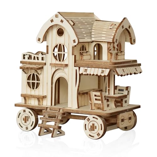 Comfoyar 3D Puzzle Bewegliches Haus, Holzmodelle Bausätze Erwachsene, Modellbau Set Holz, Kreativer DIY Bastelset für Heimdekoration, Weihnachten Geburtstag Männer Frauen Comfoyar 3D Puzzle Bewegliches Haus, Holzmodelle Bausätze Erwachsene, Modellbau Set Holz, Kreativer DIY Bastelset für Heimdekoration, Weihnachten Geburtstag Männer Frauen von comfoyar