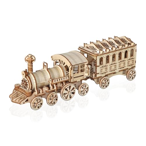 comfoyar 3D Puzzle Dampfzug, Holzmodelle Bausätze Erwachsene, Modellbau Set Holz, DIY Bastelset für Heimdekoration, Weihnachten Geburtstag Geschenke für Männer Frauen Vater Mutter, Dampflokomotive comfoyar 3D Puzzle Dampfzug, Holzmodelle Bausätze Erwachsene, Modellbau Set Holz, DIY Bastelset für Heimdekoration, Weihnachten Geburtstag Geschenke für Männer Frauen Vater Mutter, Dampflokomotive von comfoyar